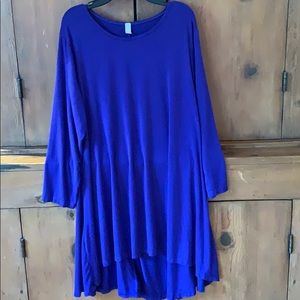 Heathmoor 3/4 sleeve, Hi-Low Swing Tunic Top